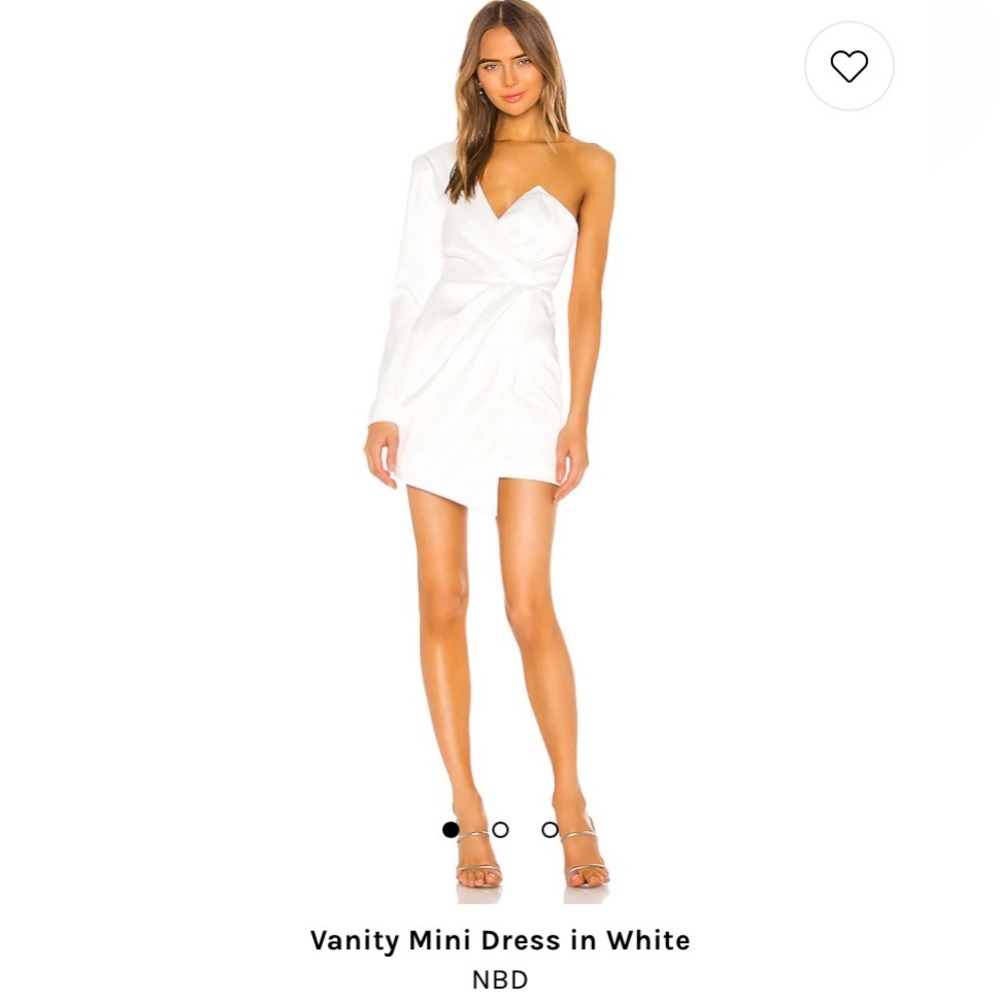NBD Vanity Mini Dress in White XS